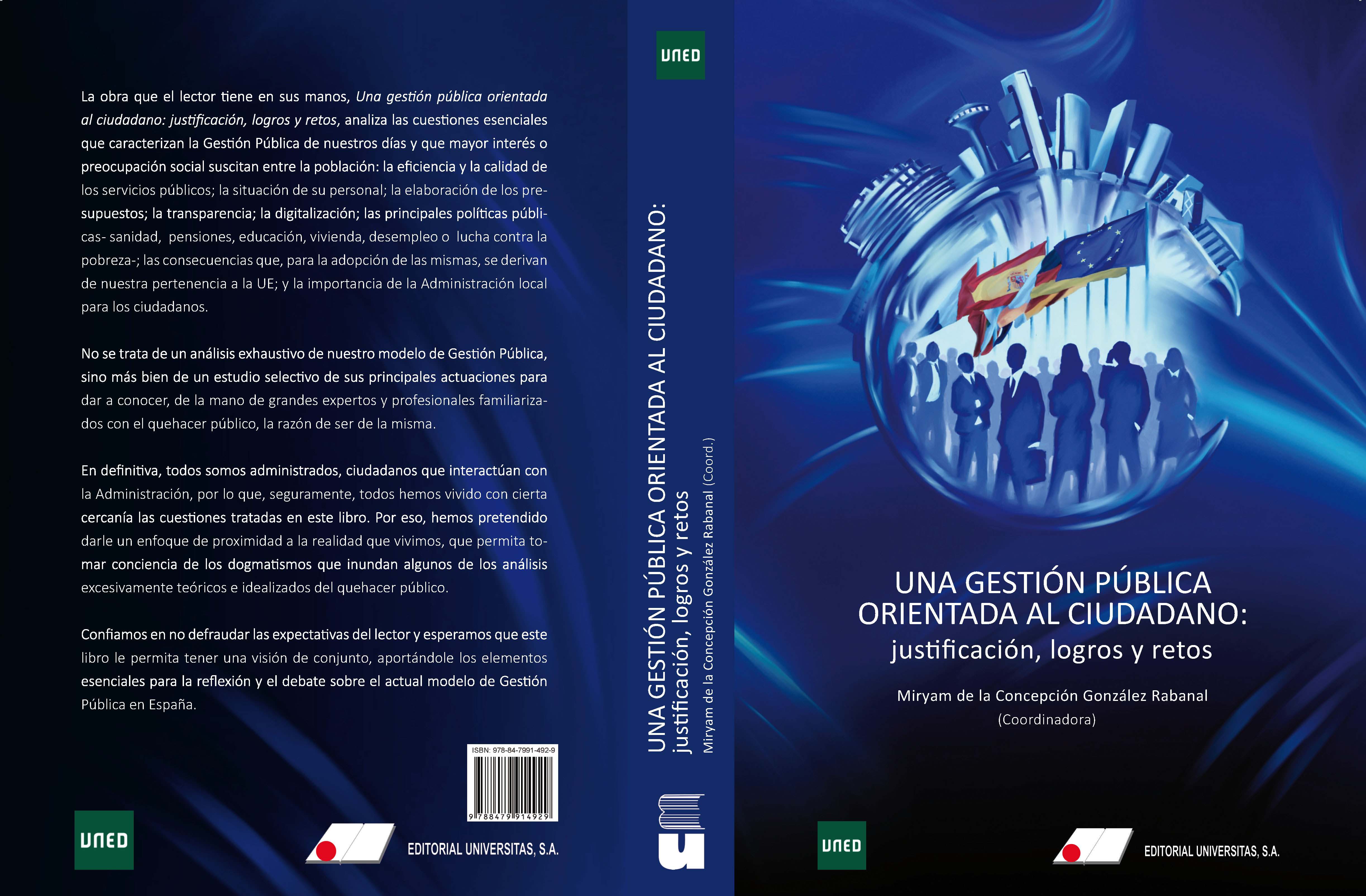 Portada de la publicación. Editorial Universitas, S.A. y UNED. Autor: JCZ Portada de la publicación. Editorial Universitas, S.A. y UNED. Autor: JCZ