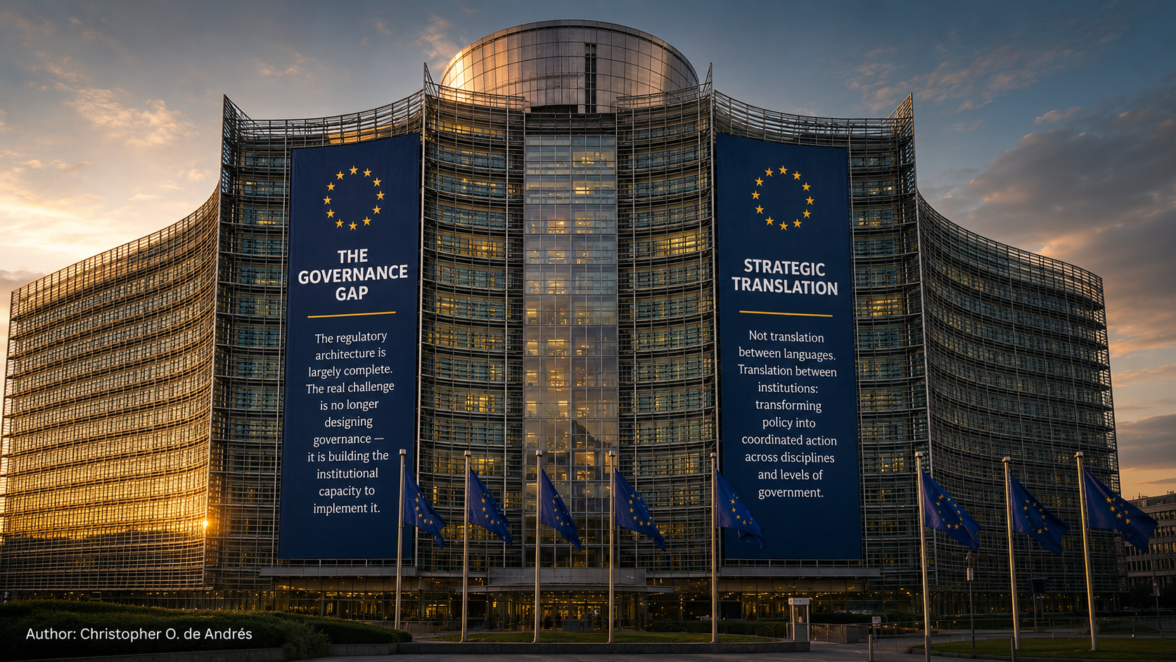 The Berlaymont, Brussels. Two challenges define Europe's AI era | Author: Christopher O. de Andrés The Berlaymont, Brussels. Two challenges define Europe's AI era | Author: Christopher O. de Andrés